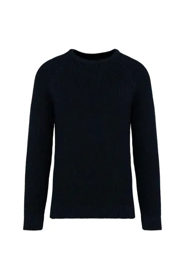 Native Spirit Mens Chunky Knit Sweatshirt - Navy