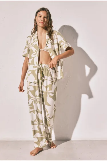 Floral classic long pyjamas