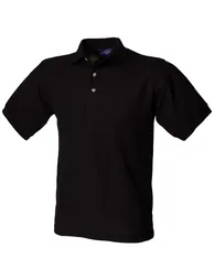 Henbury Mens Ultimate 65/35 Polo Shirt - Black