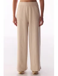 PENTI Pastel Ribbed Stitch Detail Pants - 2