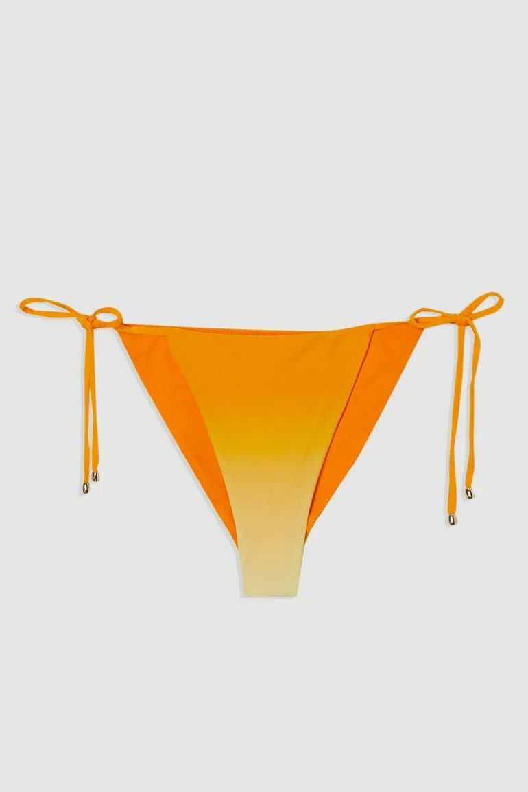 Slinky Ombre Tie Side Bikini Bottoms - 3