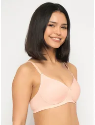 Pack of 2 - Printed Padded Non-Wired Full Coverage Multiway T-Shirt Bra - 2