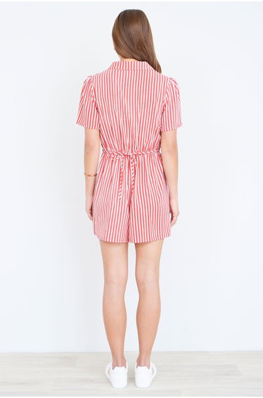 Yumi Red Stripe Retro Playsuit product thumbnail 4