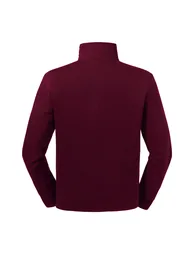 Russell Mens Authentic Quarter Zip Sweatshirt - Burgundy - 1