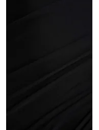 Amoura | Black Square-Neck Draped Wrap Maxi Dress - 5