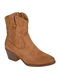 Cipriata Womens/Ladies Bertilla Cowgirl Ankle Boots - Tan