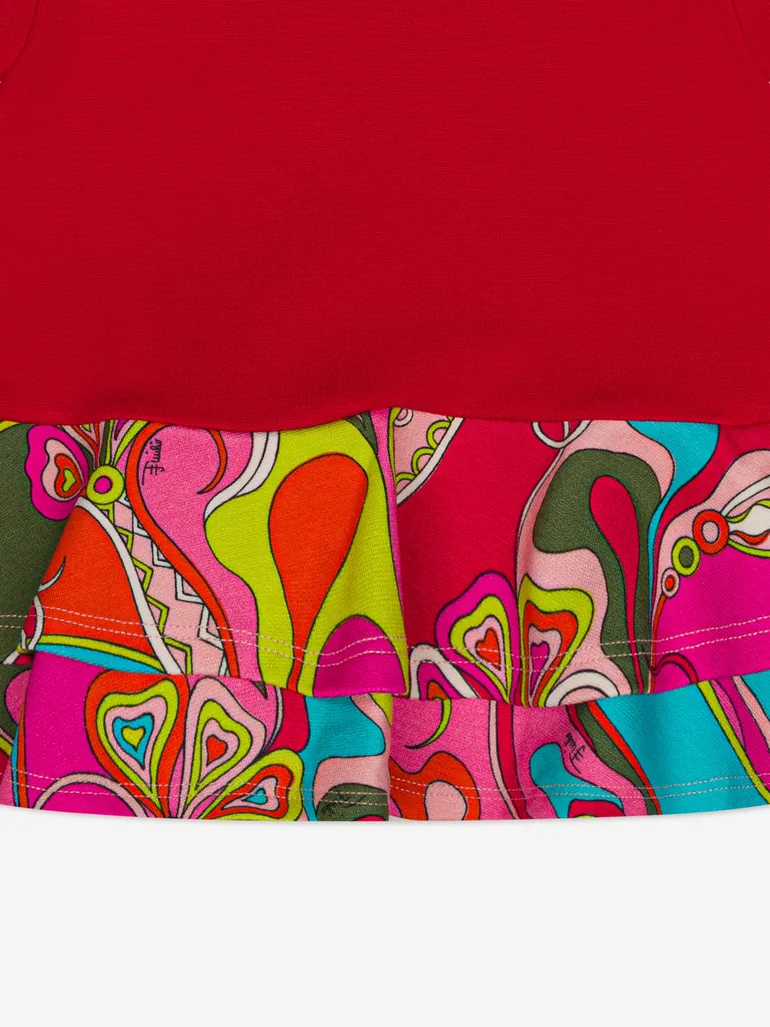 PUCCI Baby Girls Orchidee Print Dress in Red - 3