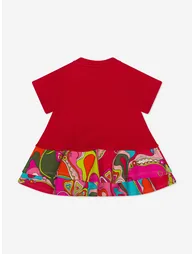 PUCCI Baby Girls Orchidee Print Dress in Red - 1