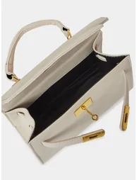 Women Beige Satchel Handbag - 3
