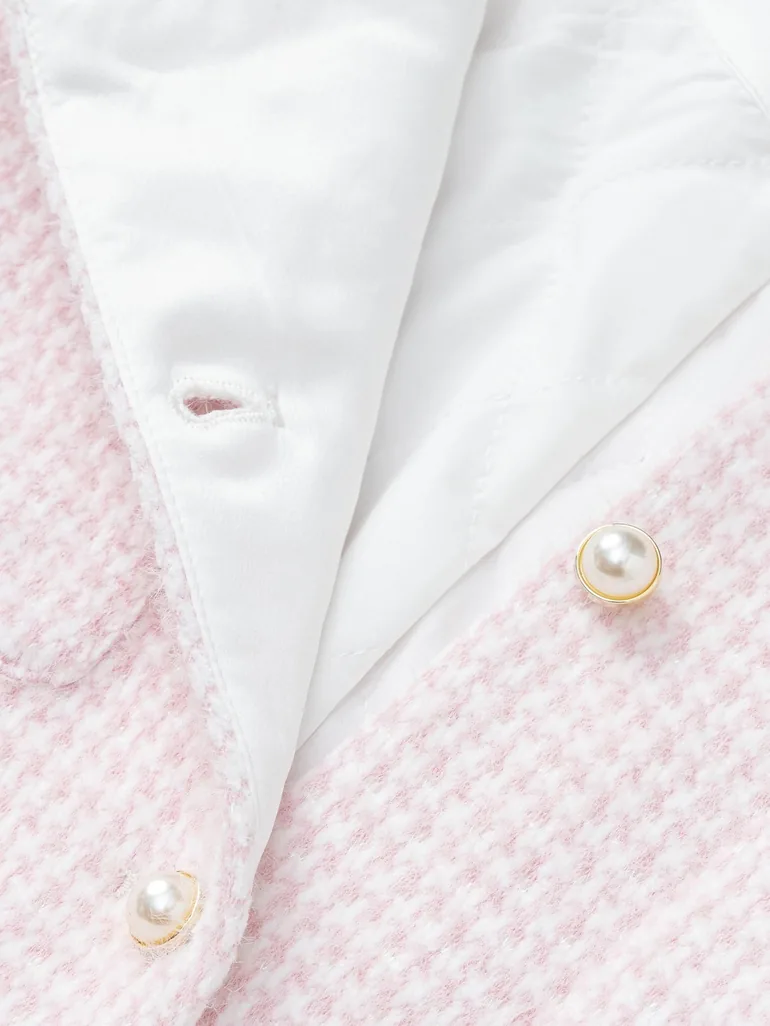 Girls' Buttoned Jacket with Front Pockets - 2