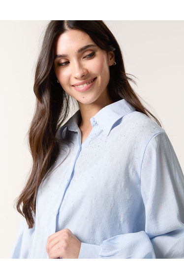 Diamante Detailed Classic Shirt product thumbnail 3