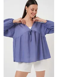 BDART V-Neck Frilly Blouse - 1