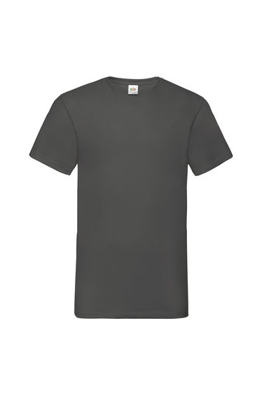 Fruit Of The Loom Mens Valueweight V-Neck, Short Sleeve T-Shirt - Light Graphite