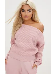 Blush Off Shoulder Jumper