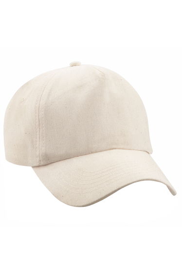 Beechfield Unisex Plain Original 5 Panel Baseball Cap - Natural