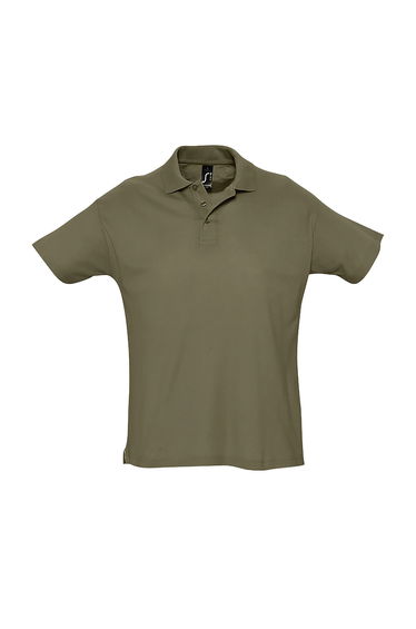 SOLS Mens Summer II Pique Short Sleeve Polo Shirt - Army