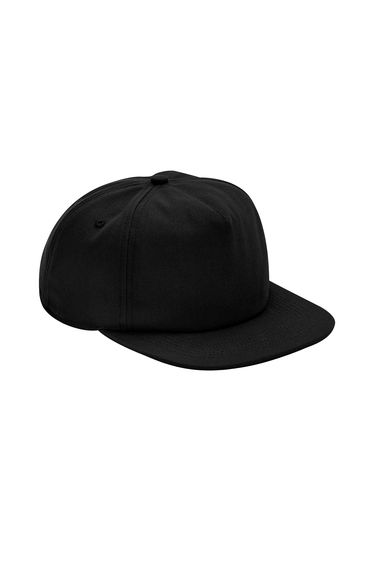 Beechfield 5 Panel Organic Cotton Cap - Black