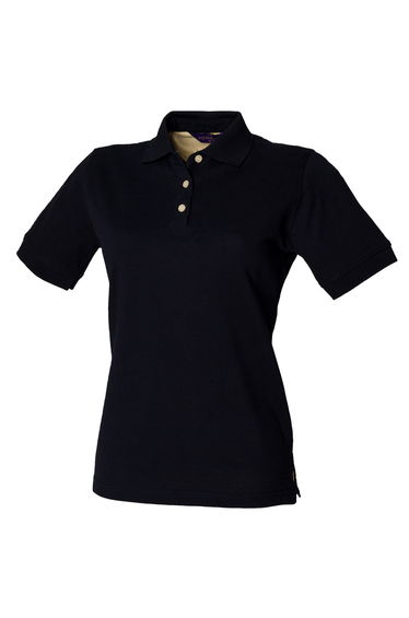 Henbury Womens/Ladies Classic Polo Shirt - Navy