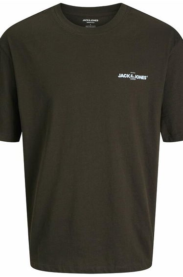 Back Logo Print T-Shirt with Short Sleeves