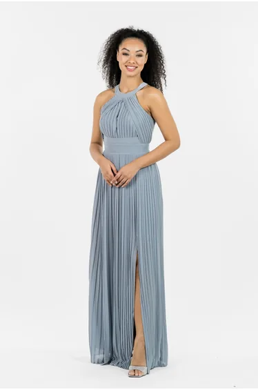 TFNC Prague Blue Grey Maxi Dress