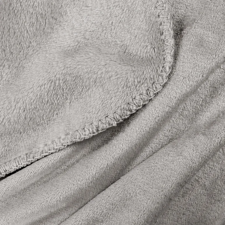 Grey Mild Microfibre Throw - 4