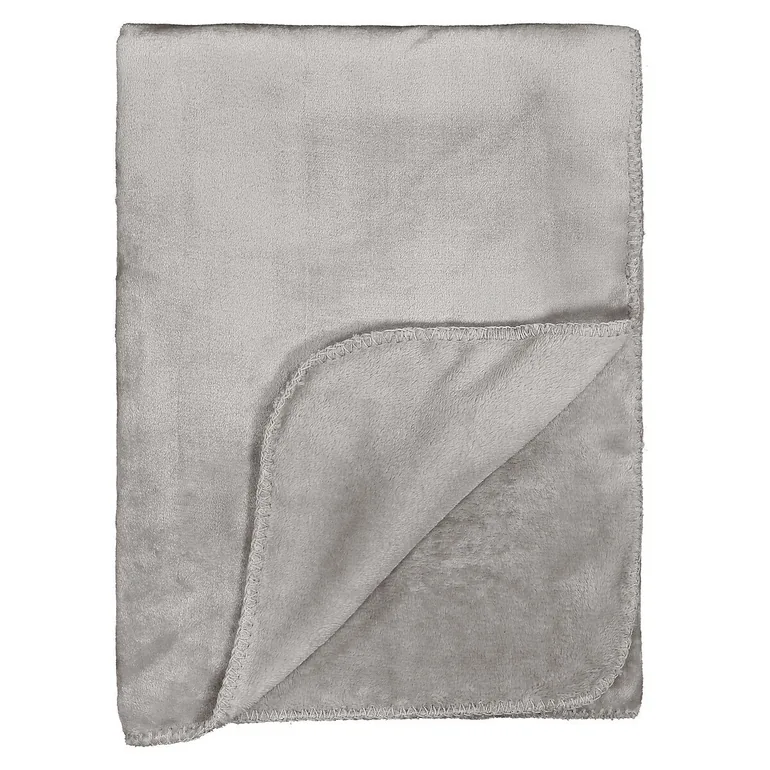 Grey Mild Microfibre Throw - 3