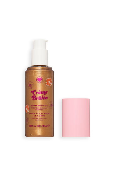I Heart Revolution Tropical Caramel Glow Body Oil Creme Brulee Bronze