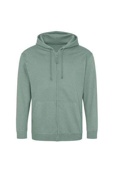 Awdis Mens Full Zip Hoodie - Dusty Green