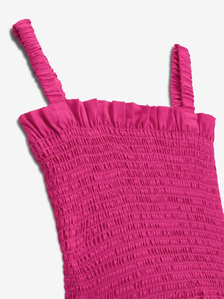 Girls Ruched Tank Top in Pink - 3