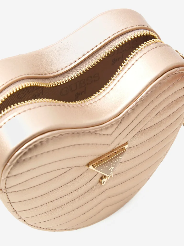 Guess Girls Heart Crossbody Bag in Gold - 2