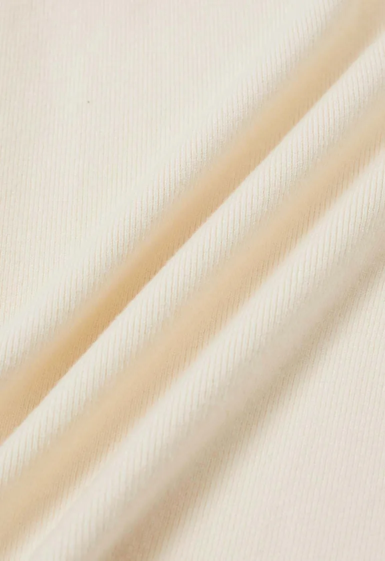 Fake Pocket Stylish Tie-Waist Knit Skirt in Cream - 8