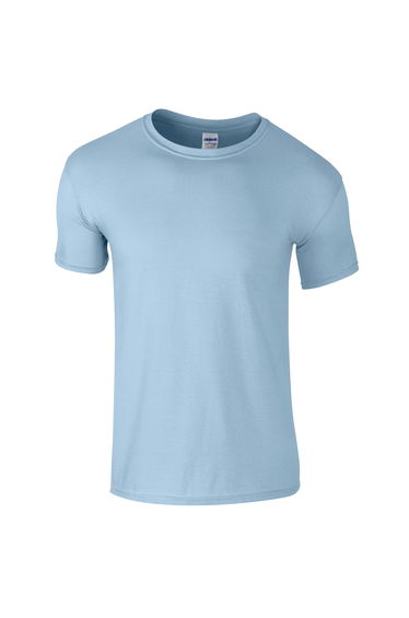 Gildan Mens Short Sleeve Soft-Style T-Shirt - Light Blue