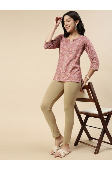 De Moza Women Knit Cotton Kurti Pant