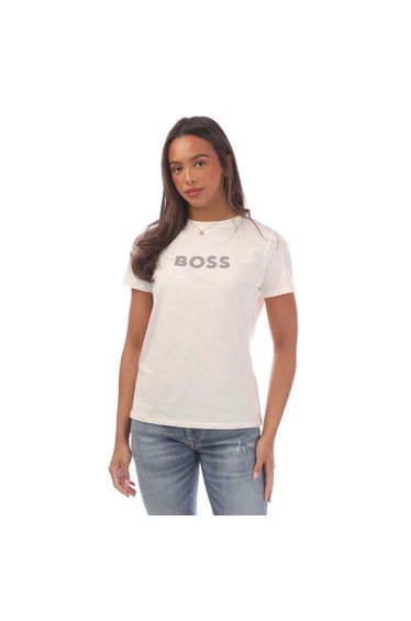 Women's Hugo Boss C_Elogo Blouse in White