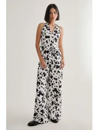 Spot Print Tailored Waistcoat