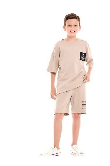 Dropped Shoulder Oversized T-Shirt and Shorts Set