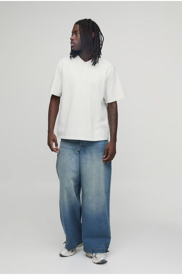 Basic Parachute Fit Jeans - antique blue