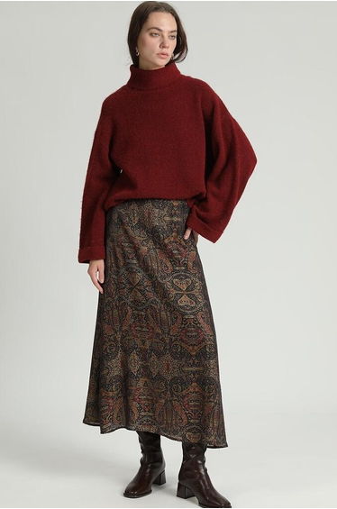 Printed Maxi Skirt