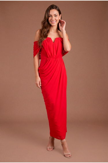Contour Collective Shawl Back Two In One Maxi Dress