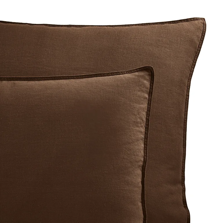 غطاء وسادة بقنب مغسول