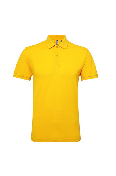 Asquith & Fox Mens Short Sleeve Performance Blend Polo Shirt - Sunflower