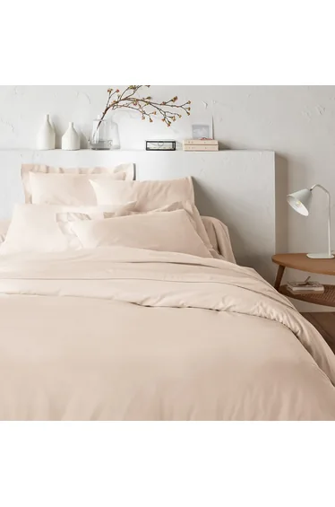 Scenario Plain 100% Cotton Bolster Pillowcase