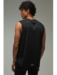 تانك توب بوهو أسود بلا أكمام - 1