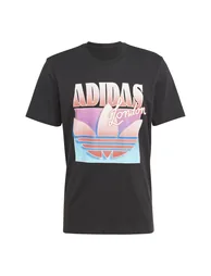 Men's adidas Originals Key City London Brand T-Shirt in Black - 4