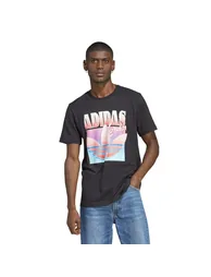 Men's adidas Originals Key City London Brand T-Shirt in Black