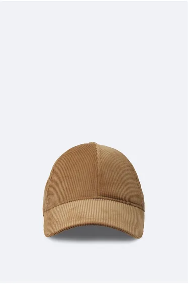 Men's Brown Corduroy 100% Cotton Sports Hat