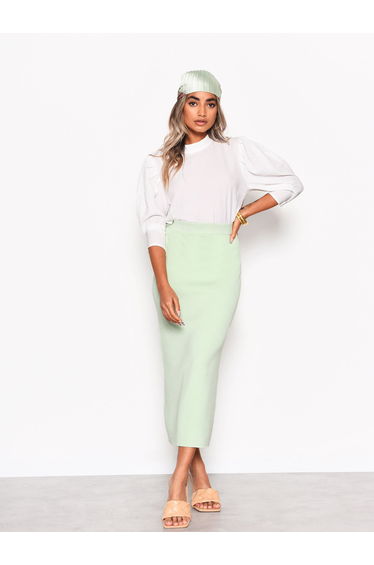 Off White Volume Sleeve Blouse