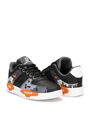Ds Denise Black Smoked Kids Sneakers