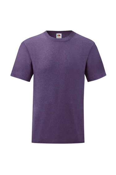 Fruit of the Loom Mens Valueweight T-Shirt - Heather Purple