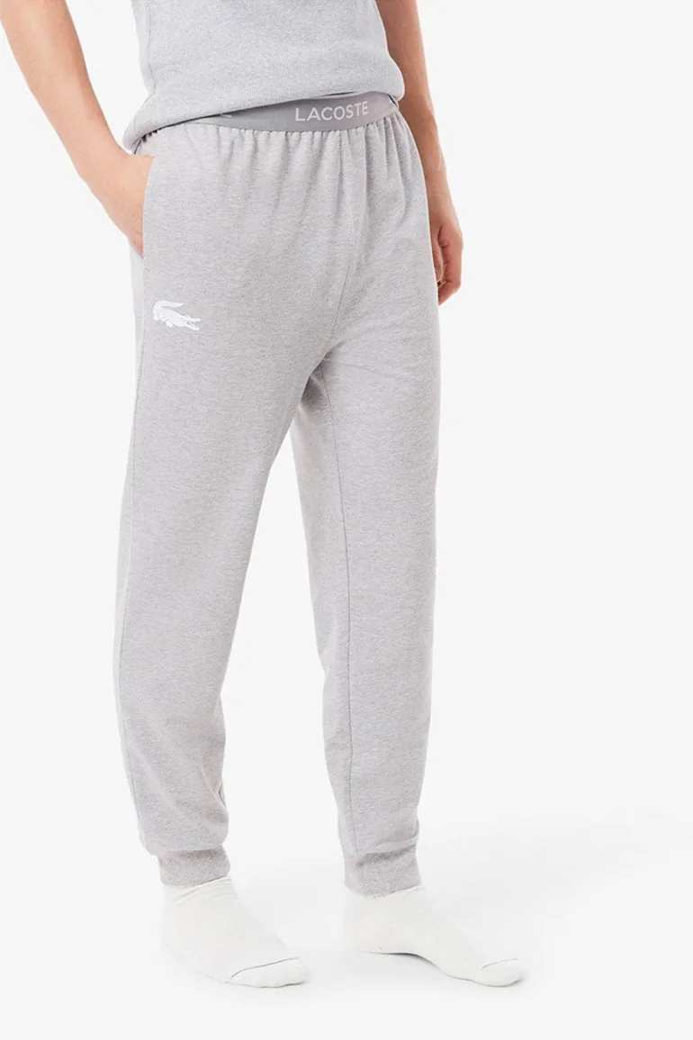 Lacoste Cuffed Pyjama Bottoms Grey - 1